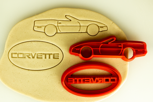 Corvette C4 Convertable Cookie Cutter Set