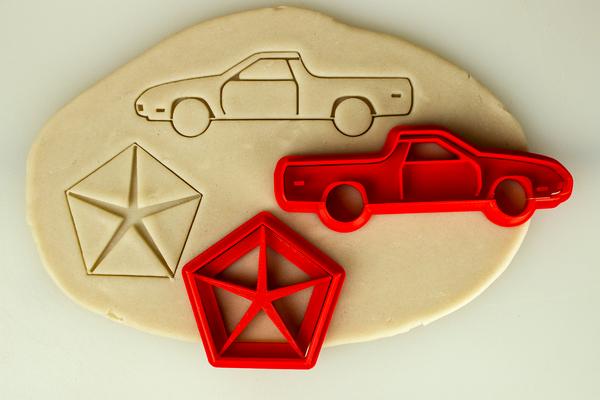 Red Rocket Labs Jeep Wrangler 4 Door Rubicon Cookie Cutter – Novelty Baking Tool