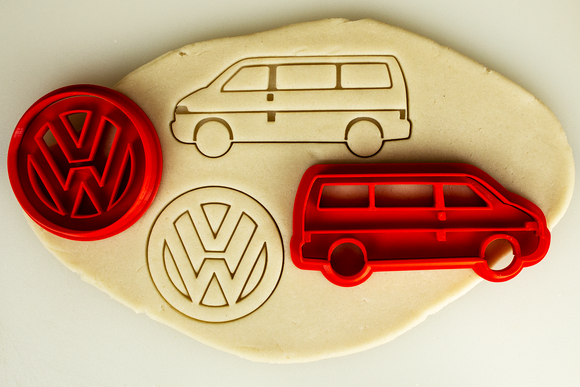 VW Bus Cookie Cutter - High Detail! - Volkswagen, Cookie/Clay