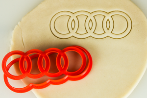 Audi Logo Badge Cookie Cutter